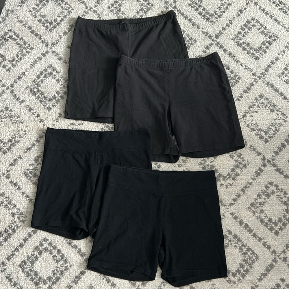 🩵3 for $10 Jockey and Hanes Cotton Bike Shorts 🤍4 PACK🤍 Size L